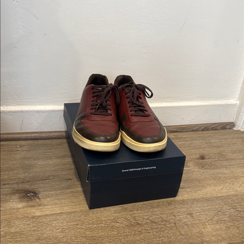 Men's Brown Leather Sneakers